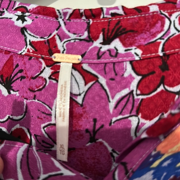 EUC Free People Brunch a Bunch tunic top size XL - Picture 6 of 11